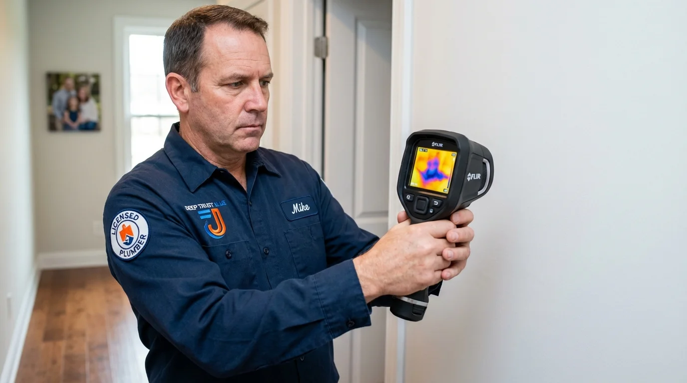 Thermal imaging leak detection by Johns Plumbing LLC in Ridgway